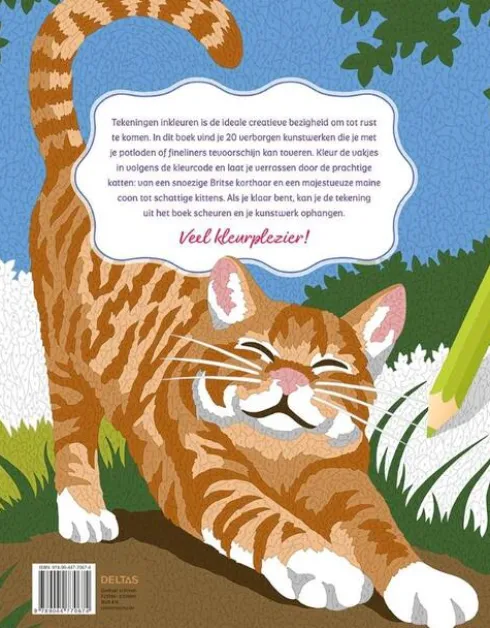 Katten - Kleurplaten op nummer