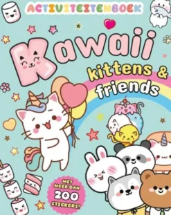 Kawaii kittens & friends activiteitenboek