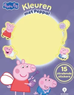 Kleuren met Peppa Pig glow in the dark