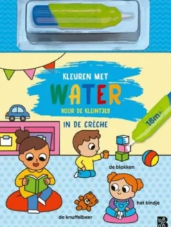 Kleuren met water voor de kleintjes: In de crèche