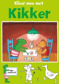 Kleur mee met kikker