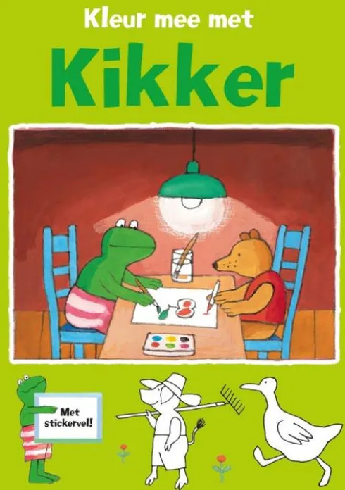 Kleur mee met kikker
