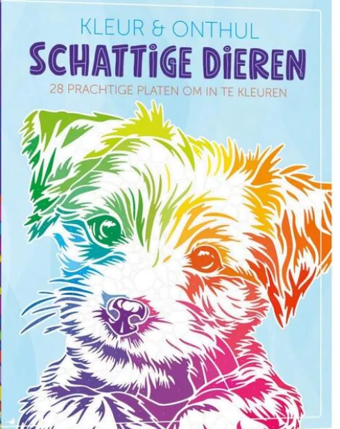 Kleur & Onthul: Schattige Dieren