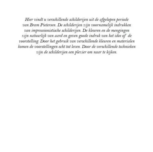 Kunst door Bram Pietersen