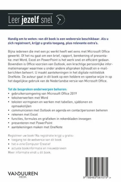 Leer jezelf snel... Microsoft Office 2019