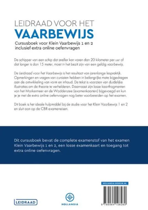 Leidraad voor het Vaarbewijs inclusief online examentraining