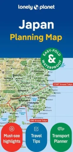 Lonely Planet Japan Planning Map