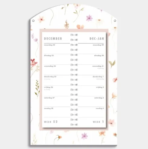 Luxe Omslagkalender Bloem Klein 2026