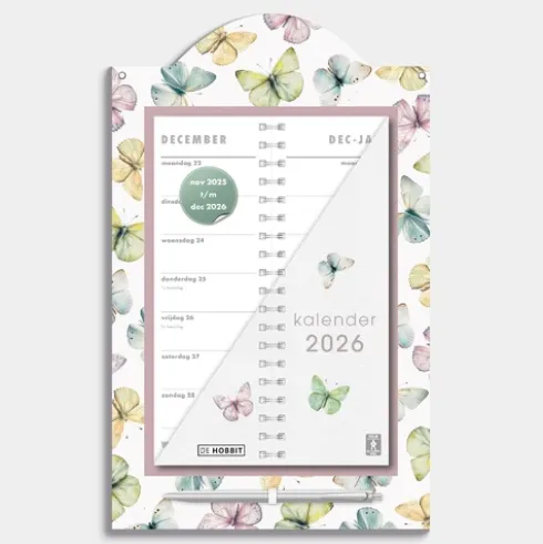 Luxe Omslagkalender Vlinders 2026