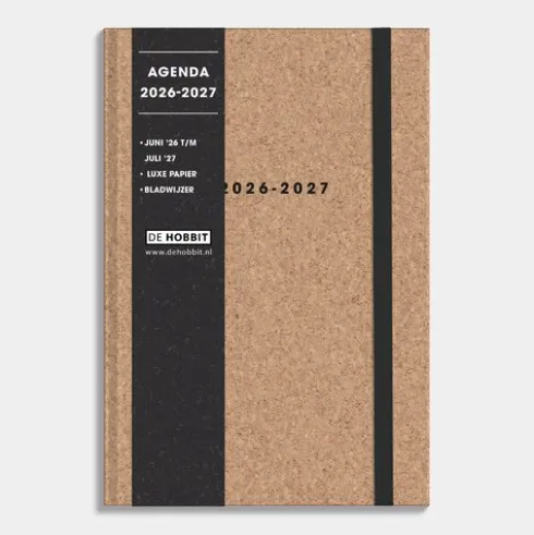 Luxe Schoolagenda 2026-2027 ±A5 Kurk