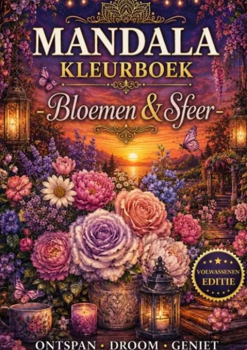 Mandala kleurboek - Bloemen & Sfeer.