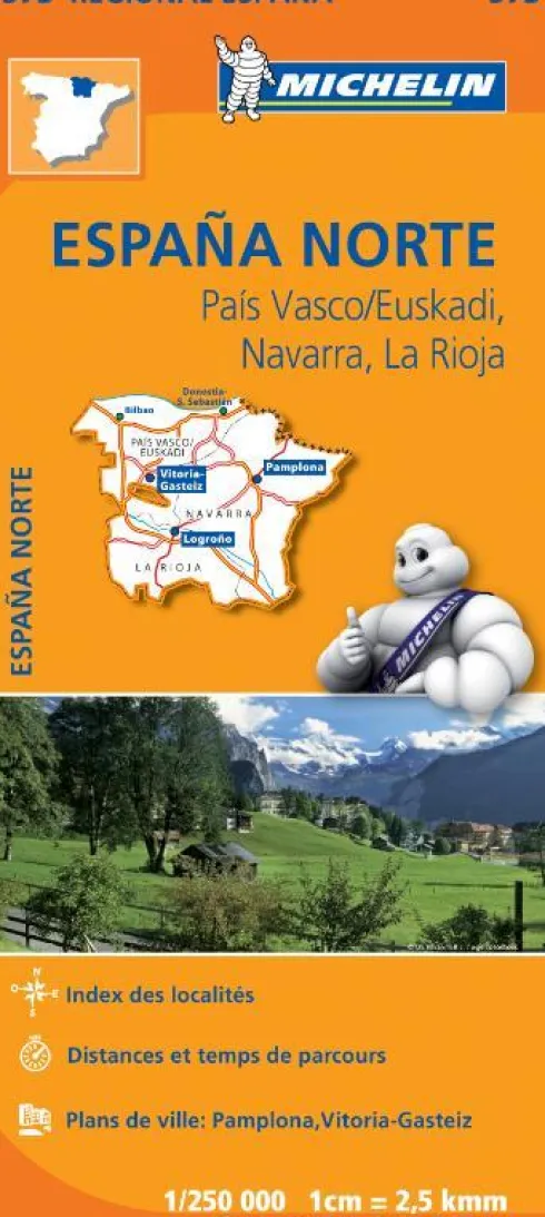 Michelin Wegenkaart 573 Spanje Noord - Baskenland/Euskadi, Navarra