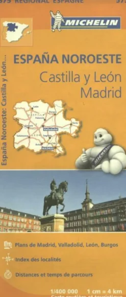 Michelin Wegenkaart 575 Spanje Noordwest - Castilla y León, Madrid