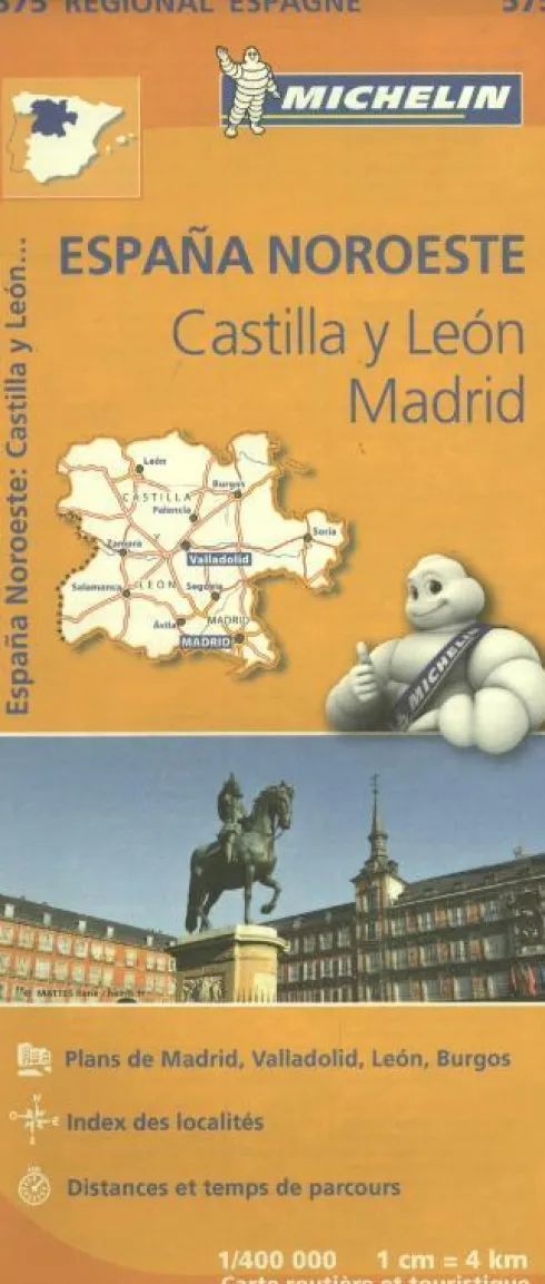 Michelin Wegenkaart 575 Spanje Noordwest - Castilla y León, Madrid