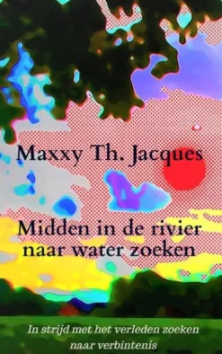 Midden in de rivier naar water zoeken
