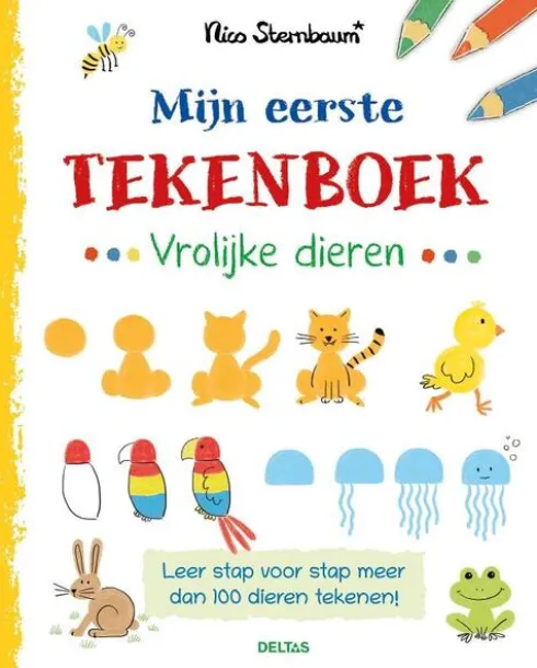 Mijn eerste tekenboek Vrolijke dieren