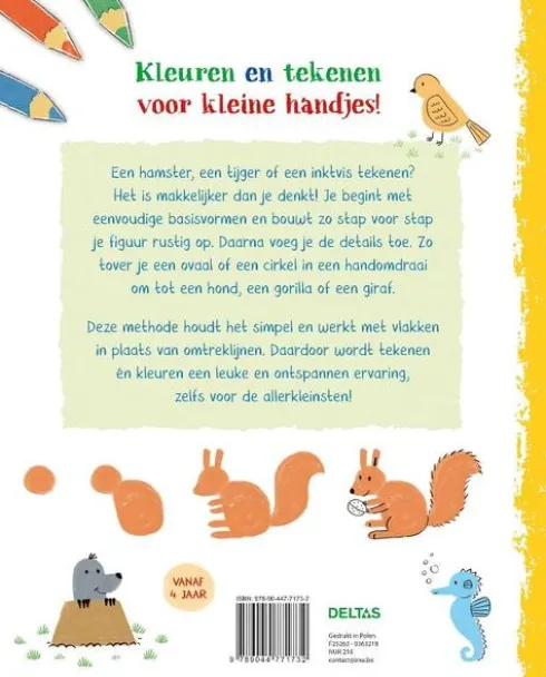 Mijn eerste tekenboek Vrolijke dieren