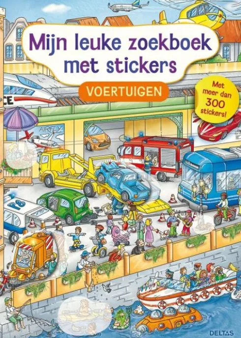 Mijn leuke zoekboek met stickers - Voertuigen