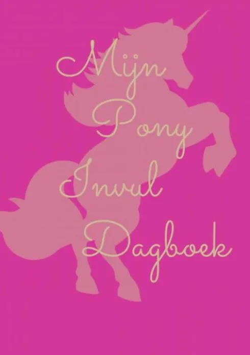 Mijn pony invul dagboek roze