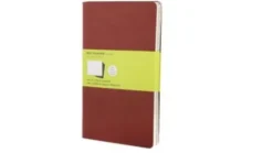 Moleskine Cahier Pocket Plain Red Cover L. 3er Pack