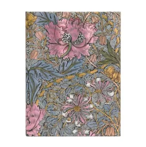 Morris Pink Honeysuckle (William Morris) Ultra Lined Hardcover Journal