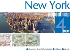 New York PopOut Map - pocket size, pop up map of new york city