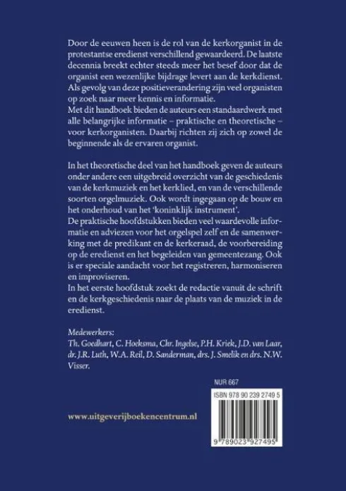 Nieuw handboek voor de kerkorganist