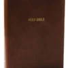 NKJV Foundation Study Bible, Wide-Margin, Brown Leathersoft, Red Letter