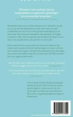 Nooit meer te druk