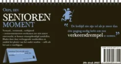 Oeps, een seniorenmoment