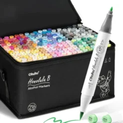 Ohuhu Honolulu B 216 kleuren Alcohol Art Markers Brush & Fine