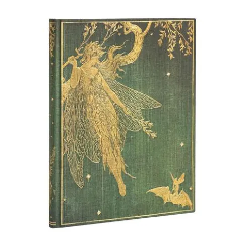Olive Fairy Ultra Lined Hardcover Journal (Elastic Band Closure)