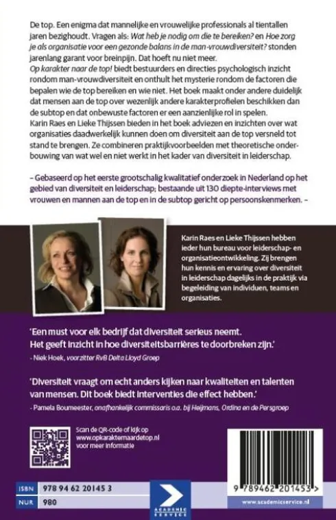 Op karakter naar de top!