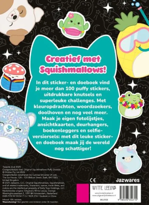 Original Squishmallows sticker- en doeboek