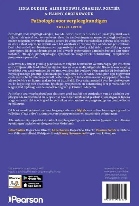Pathologie voor verpleegkundigen, 2e editie met MyLab NL toegangscode