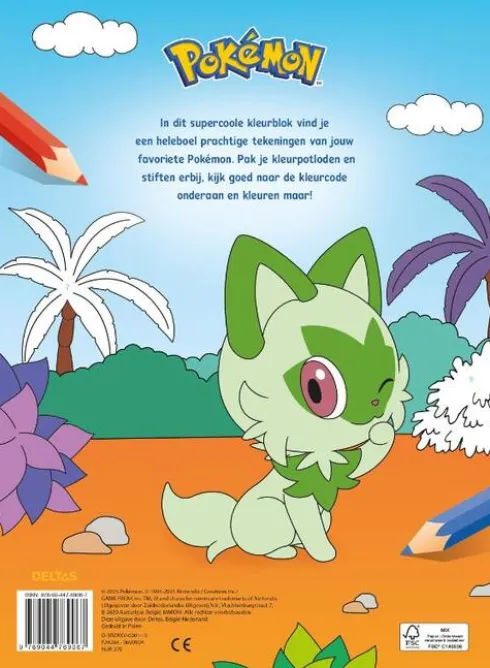 Pokémon Kleuren op nummer