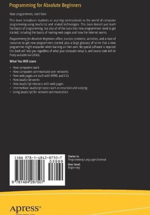 Programming for Absolute Beginners