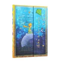 Saint-Exupery, The Little Prince (Embellished Manuscripts Collection) Midi Lined Hardcover Journal (Wrap Closure)