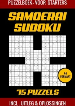 Samoerai Sudoku - Puzzelboek voor Starters - 75 Puzzels