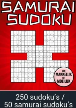 Samurai Sudoku - van Makkelijk tot Moeilijk - 250 Sudoku's / 50 Samurai Sudoku's
