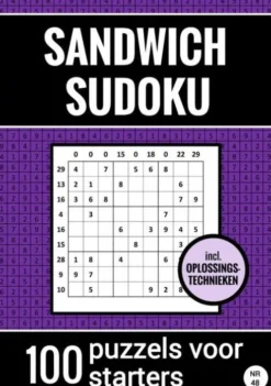 Sandwich Sudoku - 100 Puzzels voor Starters - Inclusief Oplossingstechnieken - Nr. 48
