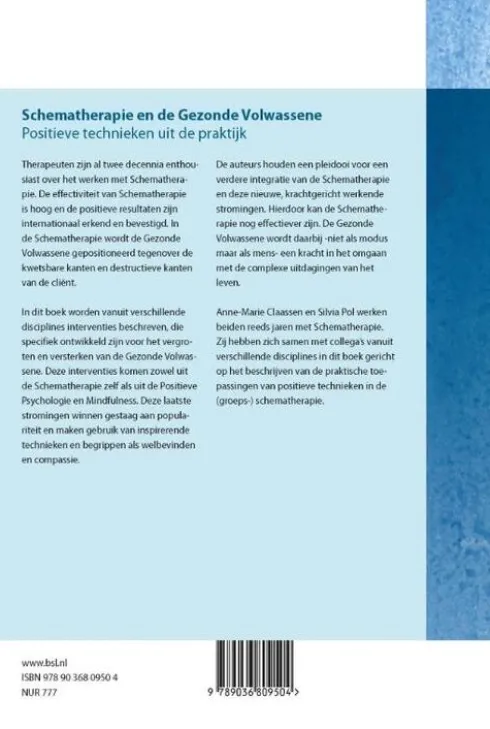 Schematherapie en de gezonde volwassene
