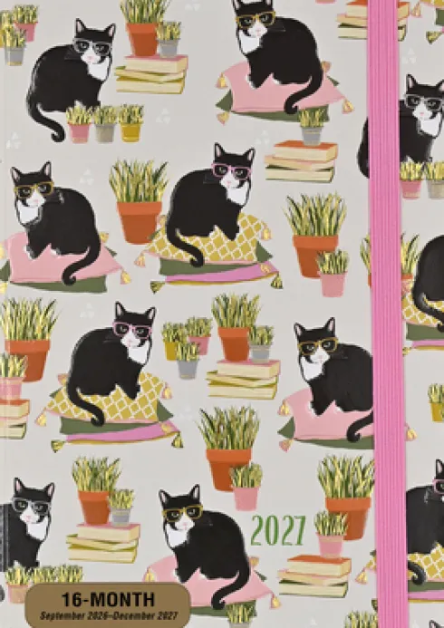 2027 Smarty Cats Weekly Planner (16 Months, Sept 2026 to Dec 2027)