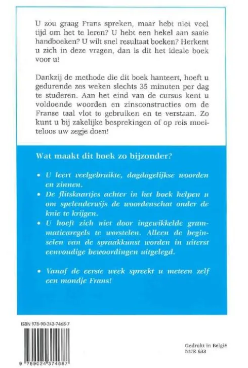 Snel en vlot Frans leren spreken en begrijpen