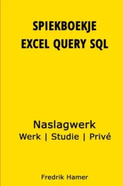 Spiekboekje Excel Query SQL