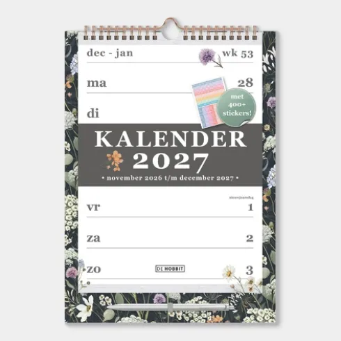 Spiraalkalender A4 D4 2027