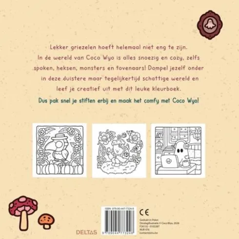 Spooky Cutie Cute & Cozy kleurboek Coco Wyo