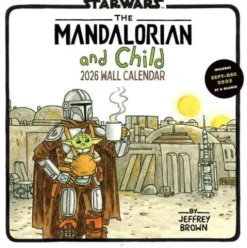 Star Wars The Mandalorian and Child 2027 Wall Calendar