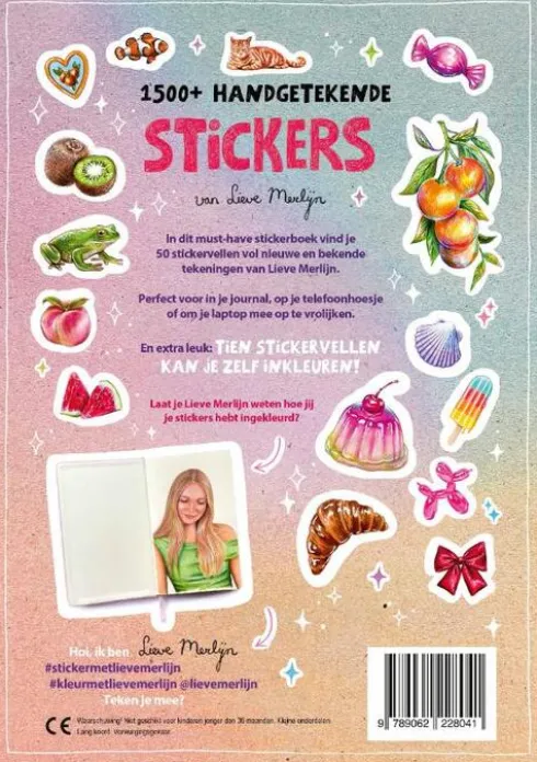 Sticker met Lieve Merlijn
