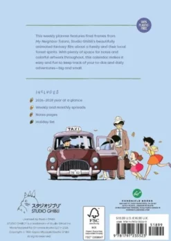 Studio Ghibli My Neighbor Totoro 2027 12-Month Weekly Planner
